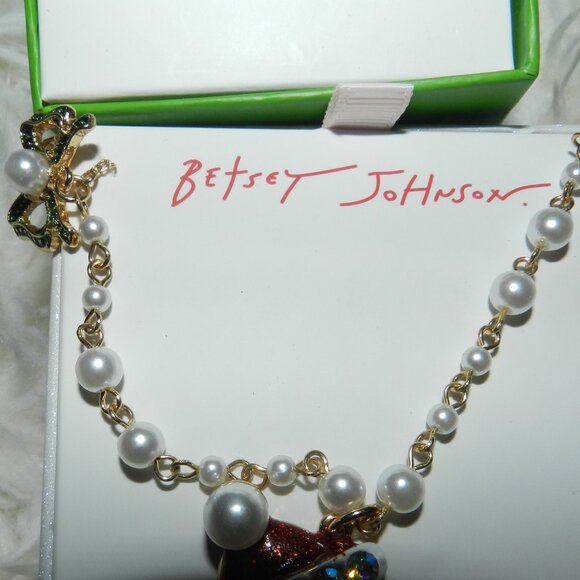 Betsey Johnson Gingerbread Earrings & Necklace Jewelry Gift sets🆕FAST😮‍💨⚡ - Picture 4 of 16